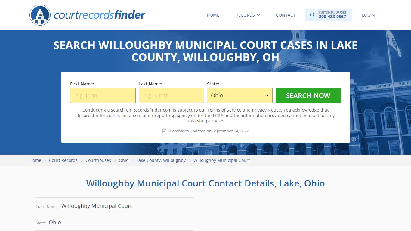 Willoughby Municipal Court Case Search - Lake County, OH - RecordsFinder